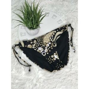 AQUA FUNKY Multi Retro Print String Bikini Bottom